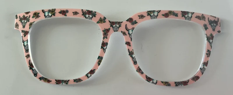 PAIR Payton Topper, cows on pink