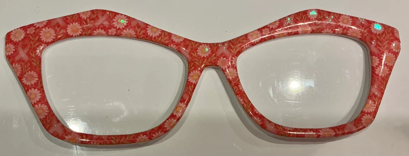 Wanda, Archie, Busy Bee, soft orange with daisies, ribbons, glitter