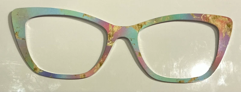 Wanda Topper; Tasha's Top Frames, Rainbow Marble #3