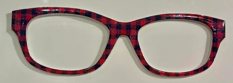 Addison Topper; red and black buffalo plaid