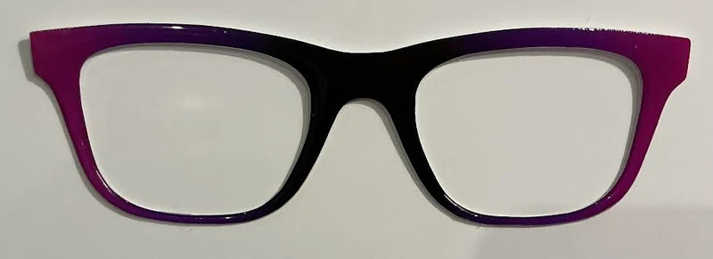 Jessie Topper; black/purple vertical split