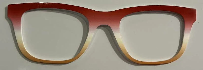 Jessie Topper; burgundy to white gradient