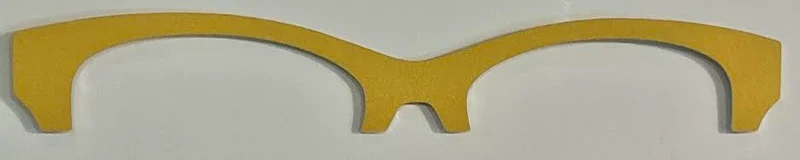 Addison Metal Brow Topper-yellow