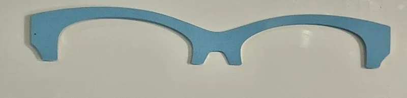 Addison Metal Brow Topper-light blue