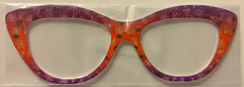 Quinn Topper; orange/purple spider webs
