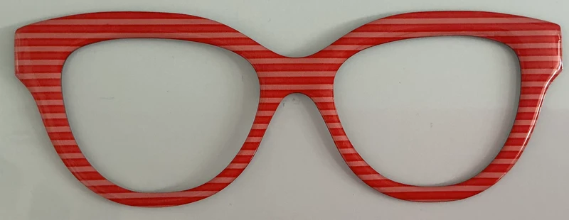 Quinn Topper, LiteLuxe metal red stripe; RESINED