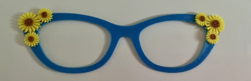 Ella Topper; blue with sunflower charms