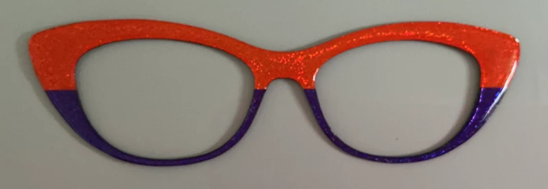 Ella Topper; orange and purple shimmer