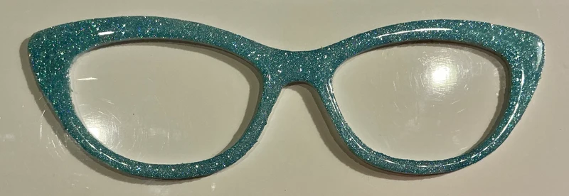Ella Topper; light blue glitter