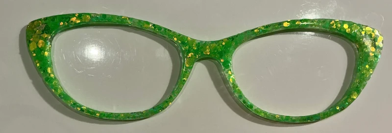 Ella Topper;lime green glitter
