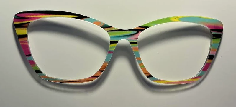 PAIR Wanda Topper; multicolored stripes