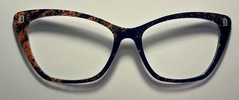 PAIR Wanda Topper; Detroit orange and blue