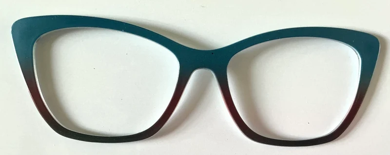 PAIR Wanda Topper; teal to espresso gradient