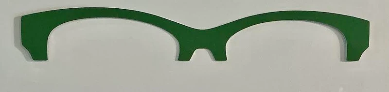 Addison Metal Brow Topper;green