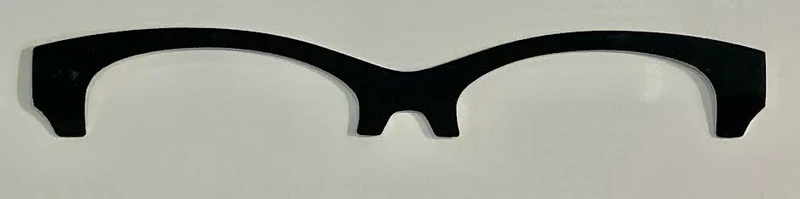 Addison Metal Brow Topper; black