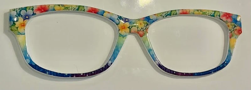 Addison Topper; bright Flowers to color block split