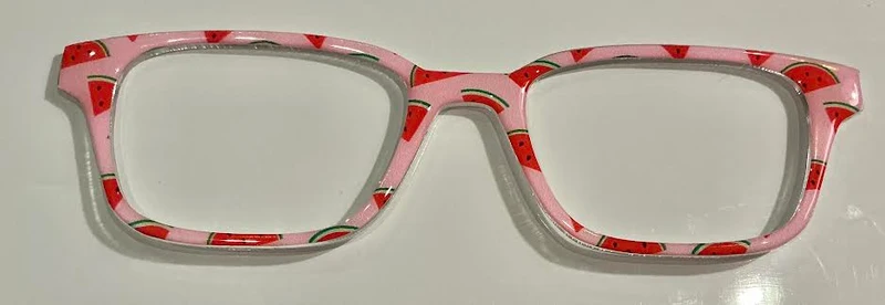 Finley Topper;watermelons on pink