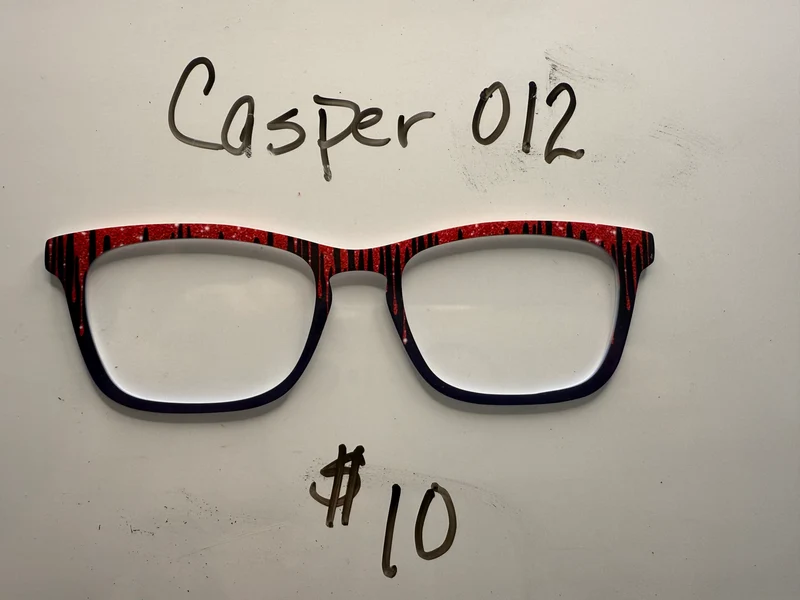 Casper Topper; red paint drip to black