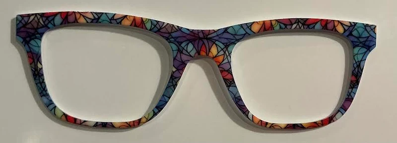 Jessie Topper; multicolored stained glass