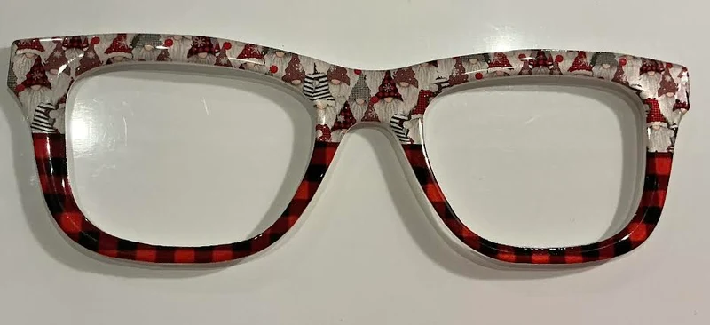 Jessie Topper; gnomes/buffalo plaid split