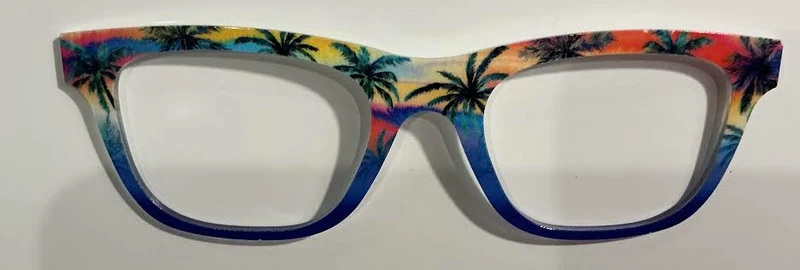 PAIR - Jessie Topper; Sunset/Palm Trees split