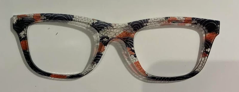 Jessie Topper;MULTICOLORED/BLACK/ORANGE TRANSLUCENT