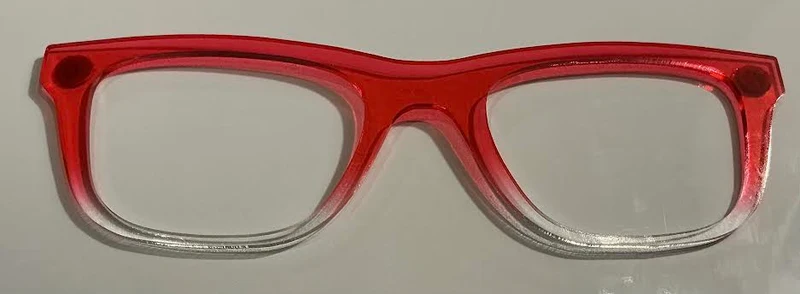 Jessie Topper; Myni- Made; red to clear split