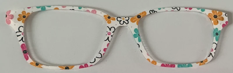 Finley Topper; flowers on white