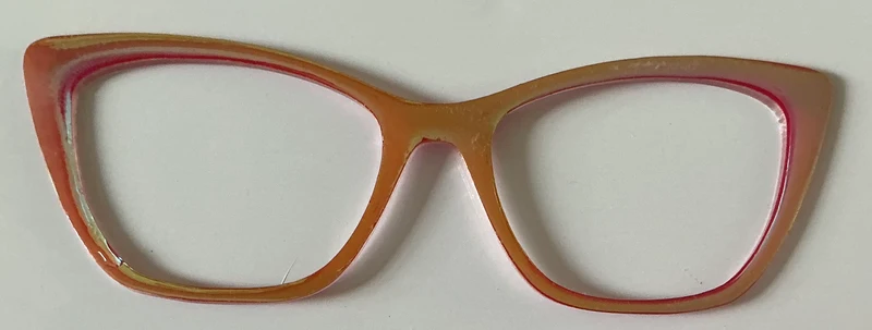Wanda Topper; orange iridescent
