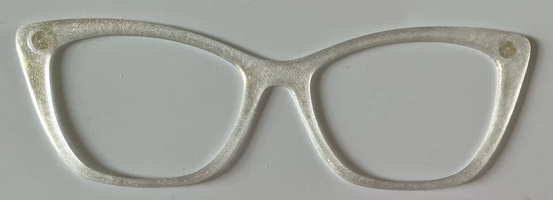 Wanda Topper; clear; semi-frosted