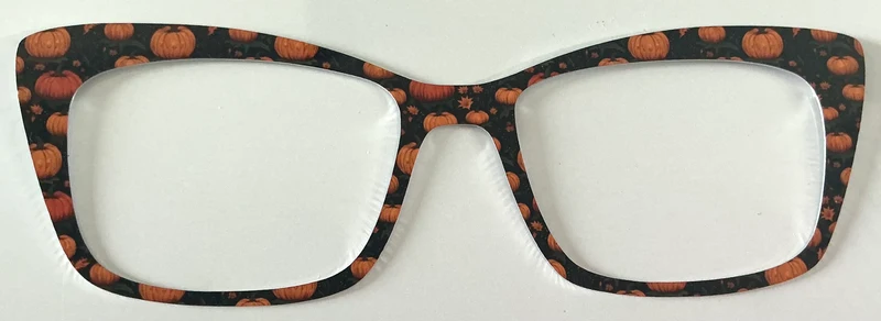 Kirby Topper; metal hybrid; pumpkins on black
